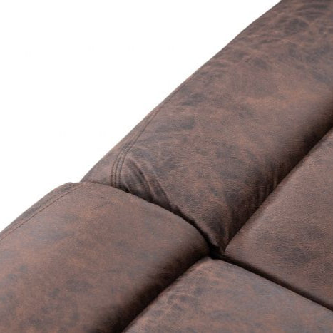 Taylor 3 Seater Recliner - Leather Air - Antique Brown