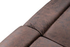 Taylor 2 Seater Recliner - Leather Air - Antique Brown