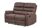 Taylor 2 Seater Recliner - Leather Air - Antique Brown