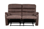 Taylor 2 Seater Recliner - Leather Air - Antique Brown