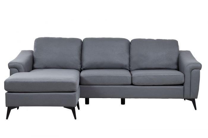Douglas Corner Sofa - Leather Air - Grey