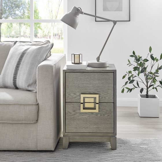 Malta 2 Drawer End Table