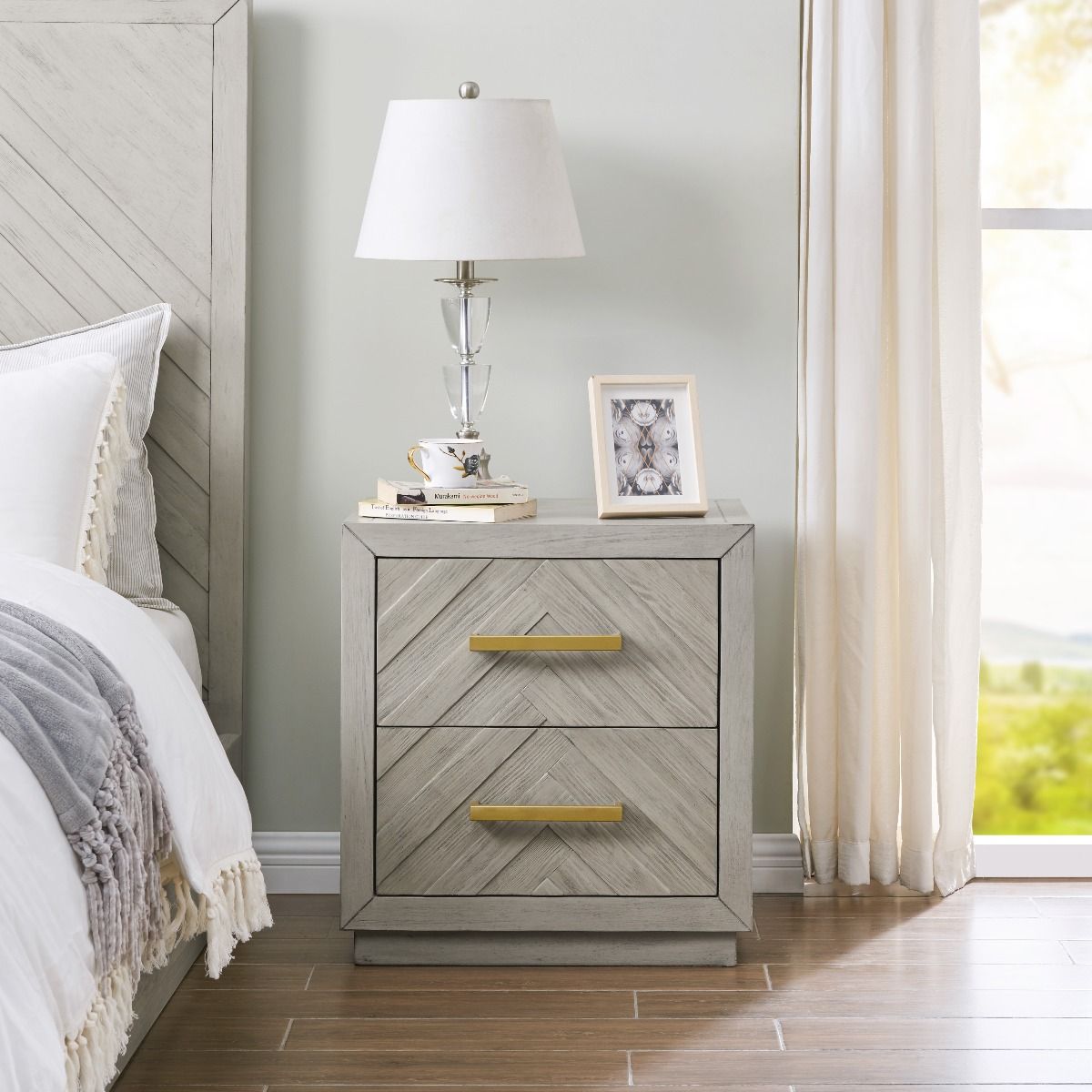 Gilroy 2 Drawer Side Table