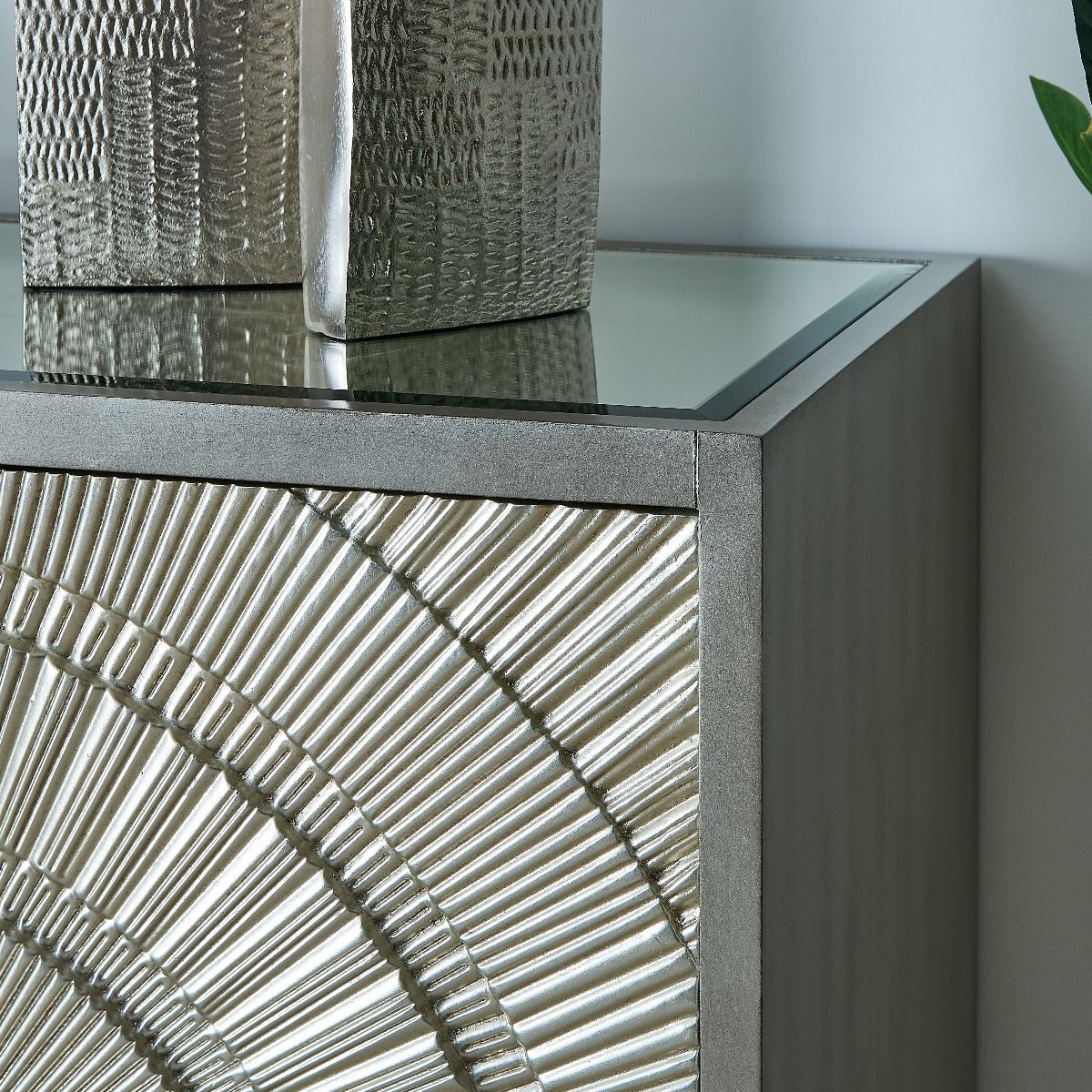 Frenso 4 Door Sideboard- Silver