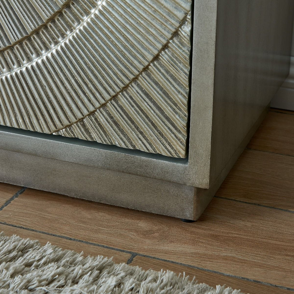 Frenso 4 Door Sideboard- Silver
