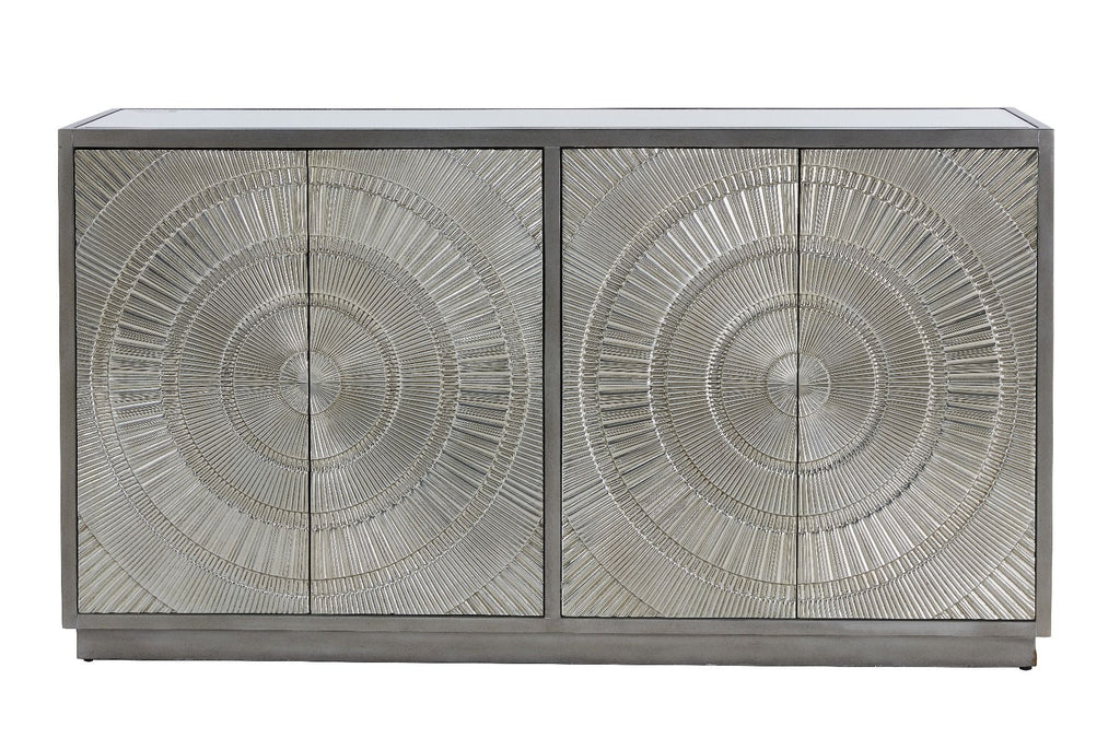Frenso 4 Door Sideboard- Silver