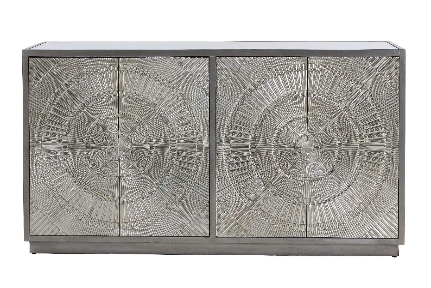 Frenso 4 Door Sideboard- Silver