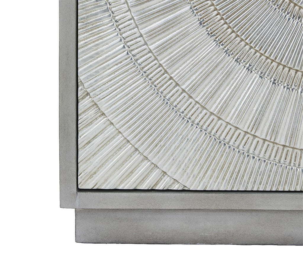 Frenso 4 Door Sideboard- Silver