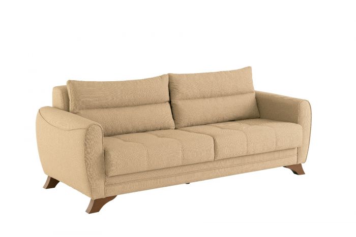 Aykon 3 Seater Sofa - Cream
