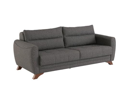 Aykon 3 Seater Sofa - Charcoal Grey