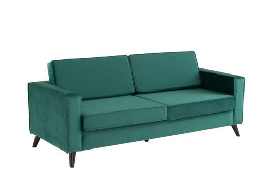 Cara 3 Seater Sofa - Forest Green Velvet
