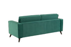 Cara 3 Seater Sofa - Forest Green Velvet