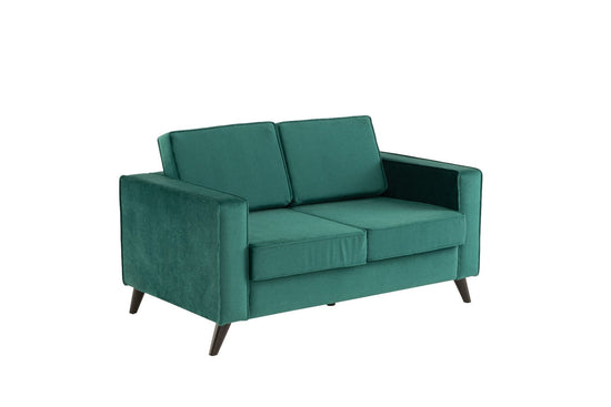 Cara 2 Seater Sofa - Forest Green Velvet
