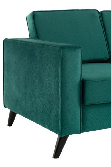 Cara 3 Seater Sofa - Forest Green Velvet