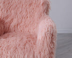 Faux Sheepskin Tub Chair - Pink