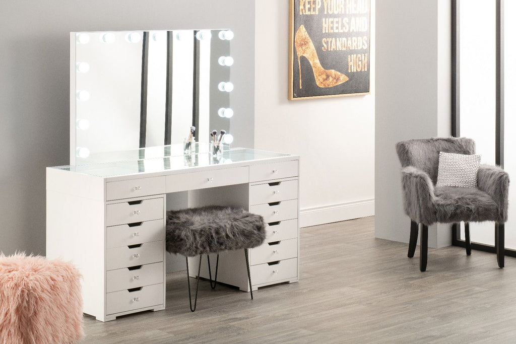 Hollywood Dressing Table Pro - White