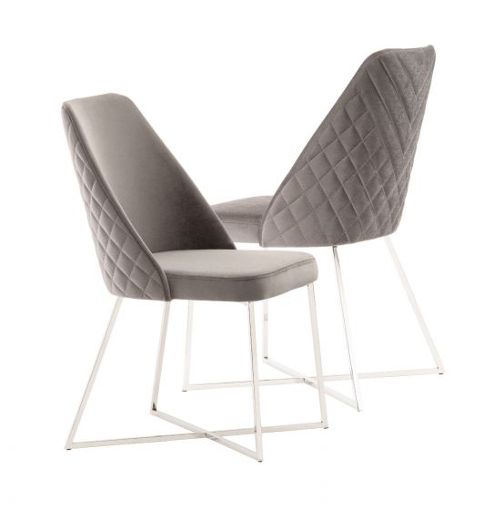 Vip Chair- Grey (Set of 2)