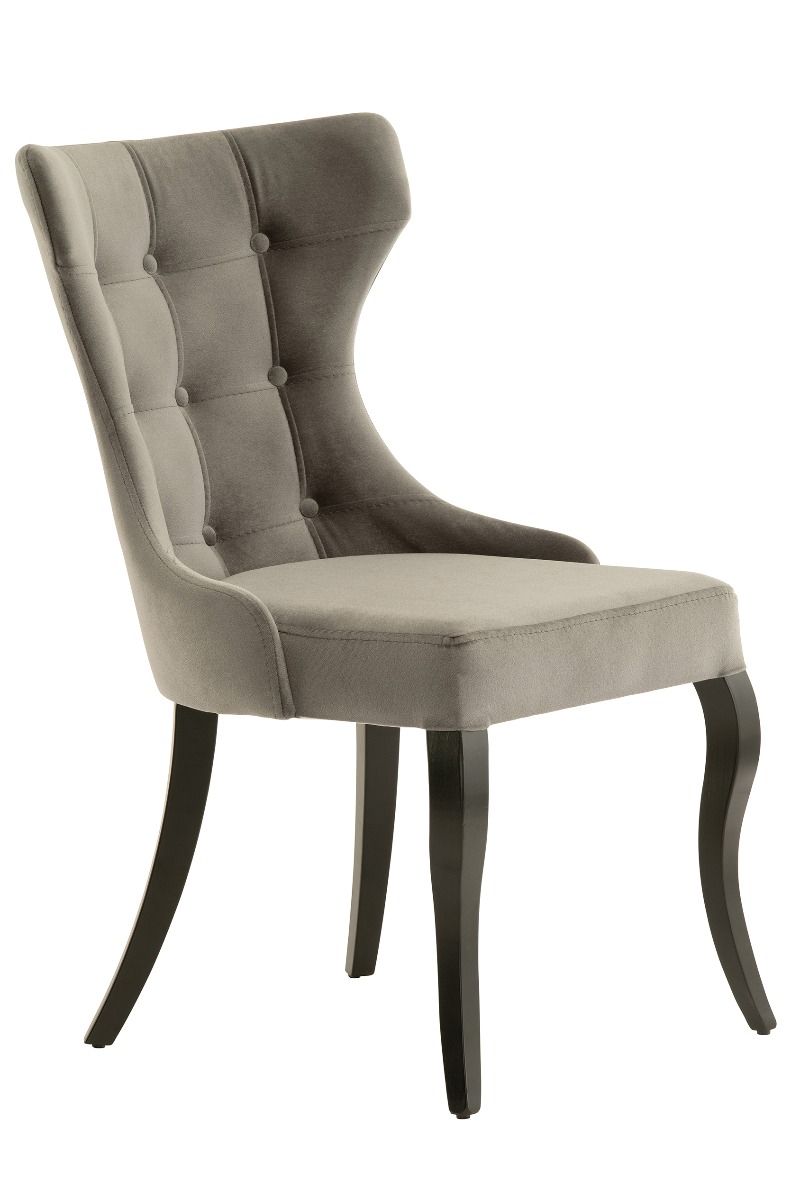 Oslo Dining Chair - Grey Velvet (Set of 2)