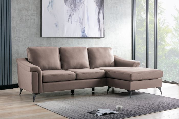 Douglas Corner Sofa - Leather Air - Nutmeg
