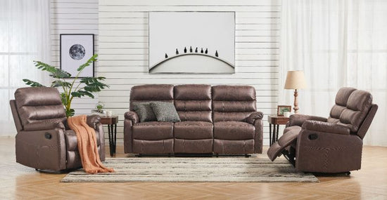 Taylor Recliner Chair - Leather Air - Antique Brown