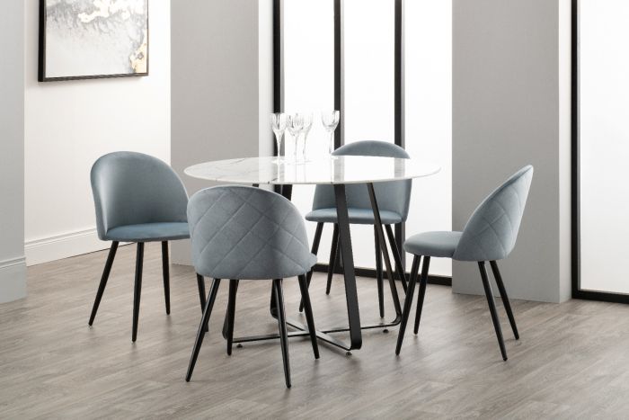 Lotus Dining Chair - Blue Mist (Set of 4)