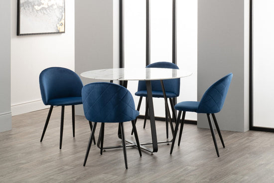 Lotus Dining Chair - Royal Blue (Set of 4)