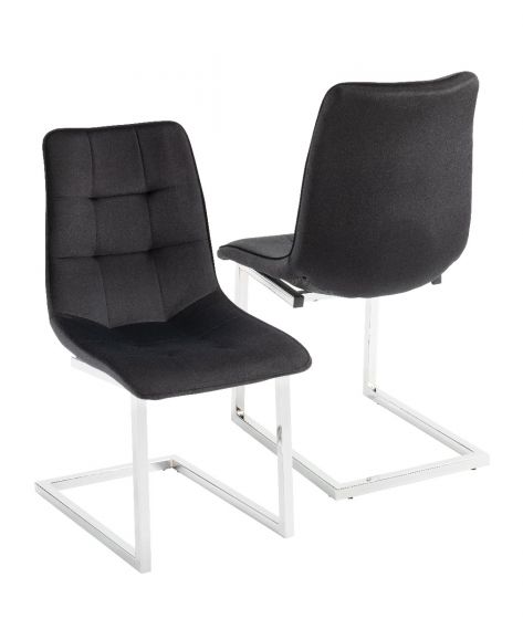 Ollie Dining Chair - Black (Set of 2)