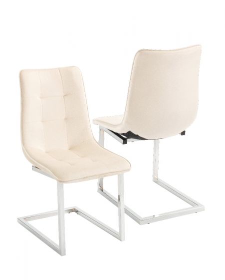 Ollie Dining Chair - Cream (Set of 2)