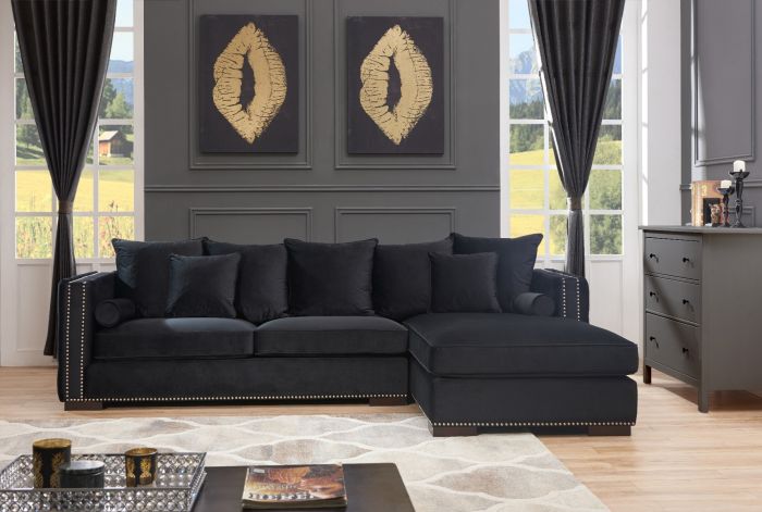 Moscow Corner Suite - Black (Right)