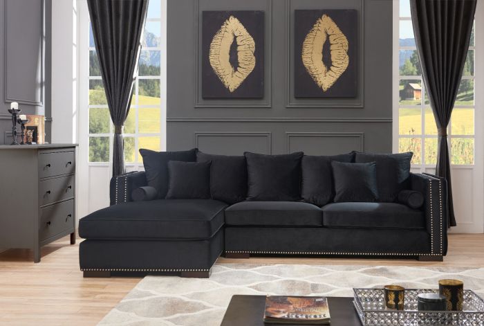 Moscow Corner Suite - Black (Left)