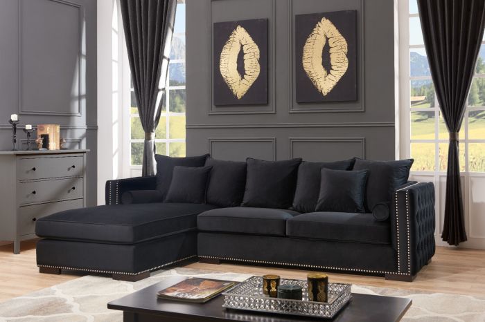 Moscow Corner Suite - Black (Left)