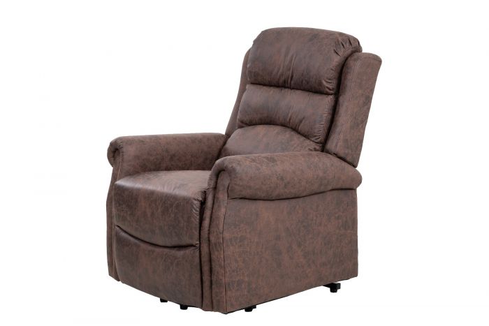 Willis Dual Motor Lift & Tilt Recliner Chair - Antique Brown