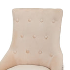 Lion Knocker Dining Chair-Cream Velvet